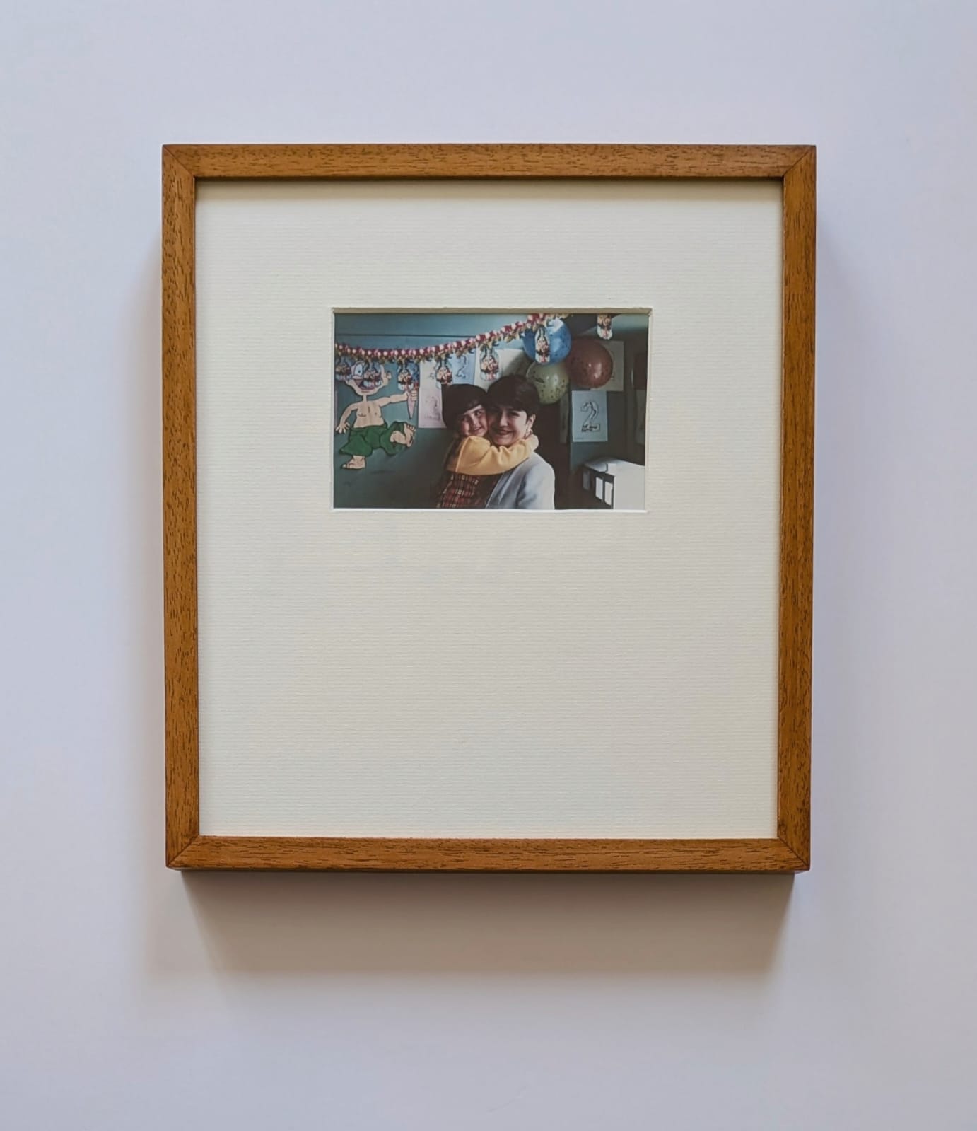 Framed print with hand-finished white frame